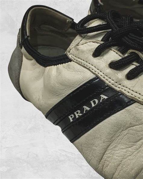 90s prada monte carlo|90'S PRADA MONTE CARLO LEATHER SNEAKERS .